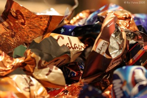 Hazardous waste separated and labelled for licensed disposal contractors