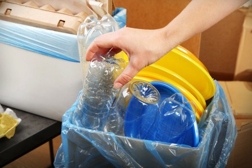 Professionals conducting a house clearance in Spitalfields